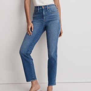 Madewell Stovepipe Straight High Rise Jeans